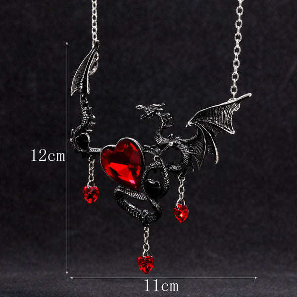 European Vintage dragon pendant