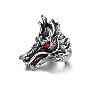 Cool Big Head Dragon Ring