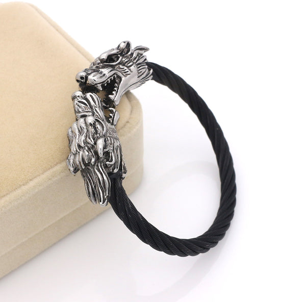 Twisted Cable Bangle Dragon Bracelets