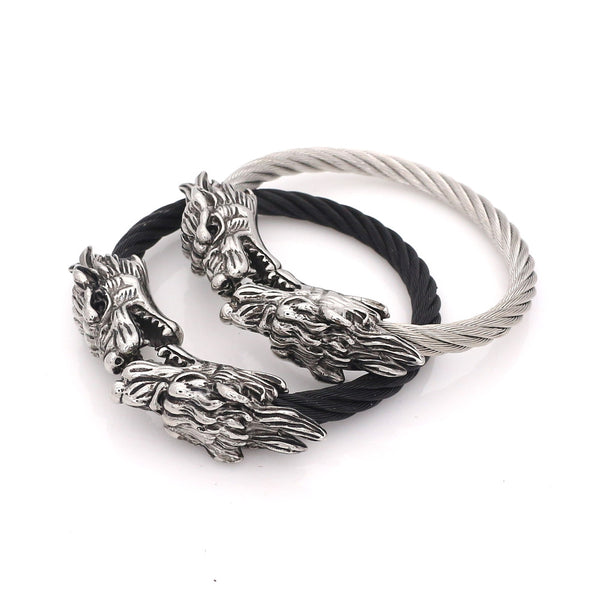 Twisted Cable Bangle Dragon Bracelets