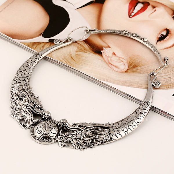 Fashion Ethnic Vintage Dragon Choker