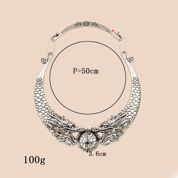 Fashion Ethnic Vintage Dragon Choker