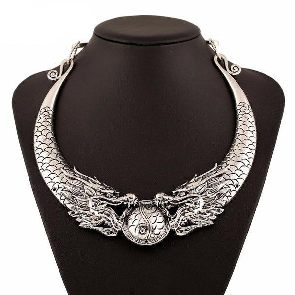 Fashion Ethnic Vintage Dragon Choker