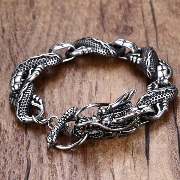 Vintage Punk Dragon Bracelet