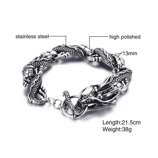 Vintage Punk Dragon Bracelet