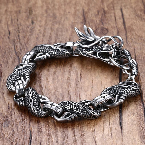 Vintage Punk Dragon Bracelet