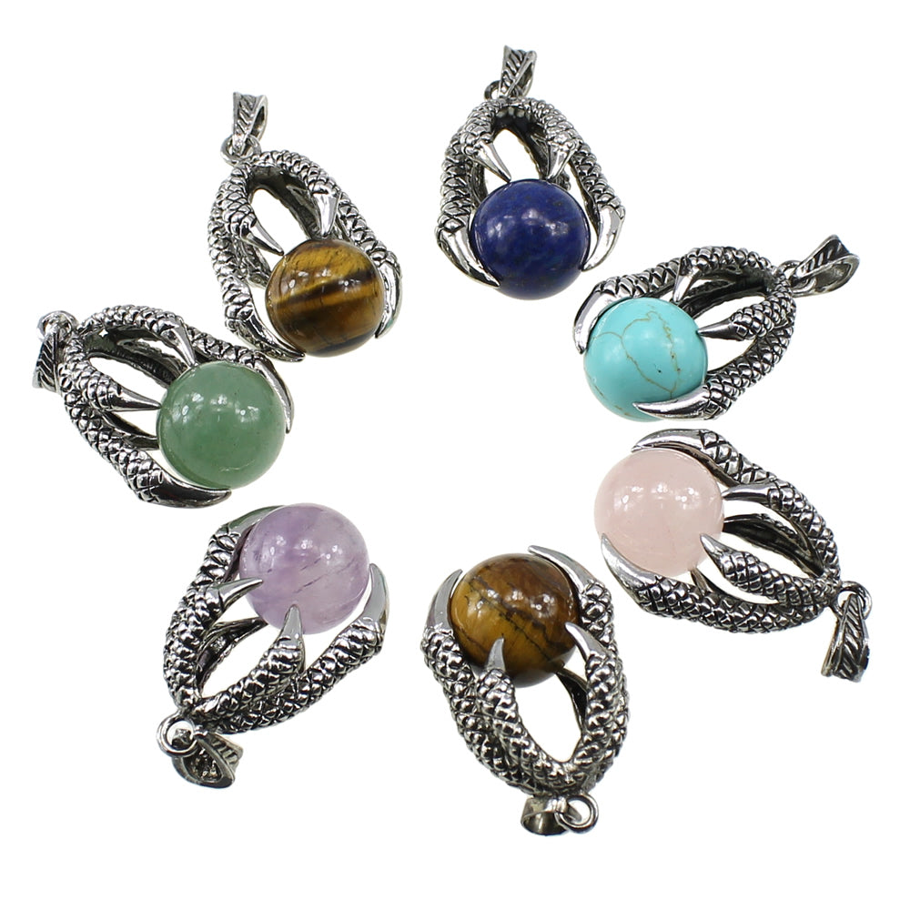 Dragon Claw Stone Necklaces