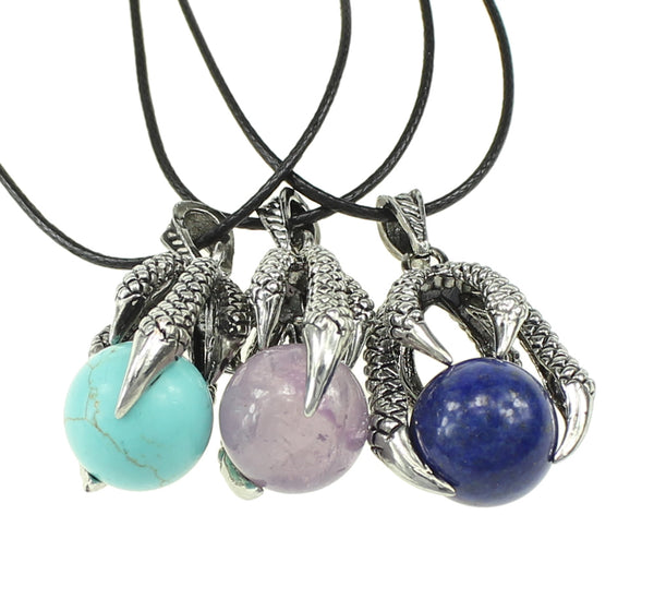 Dragon Claw Stone Necklaces