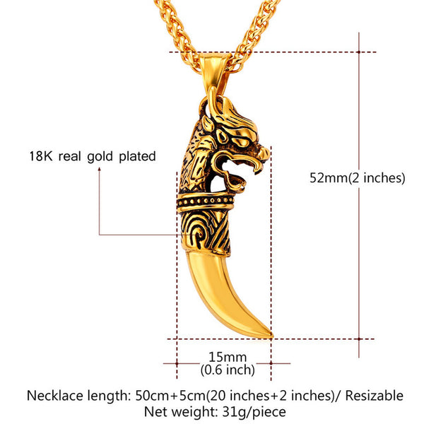 Dragon Teeth Charm Necklace